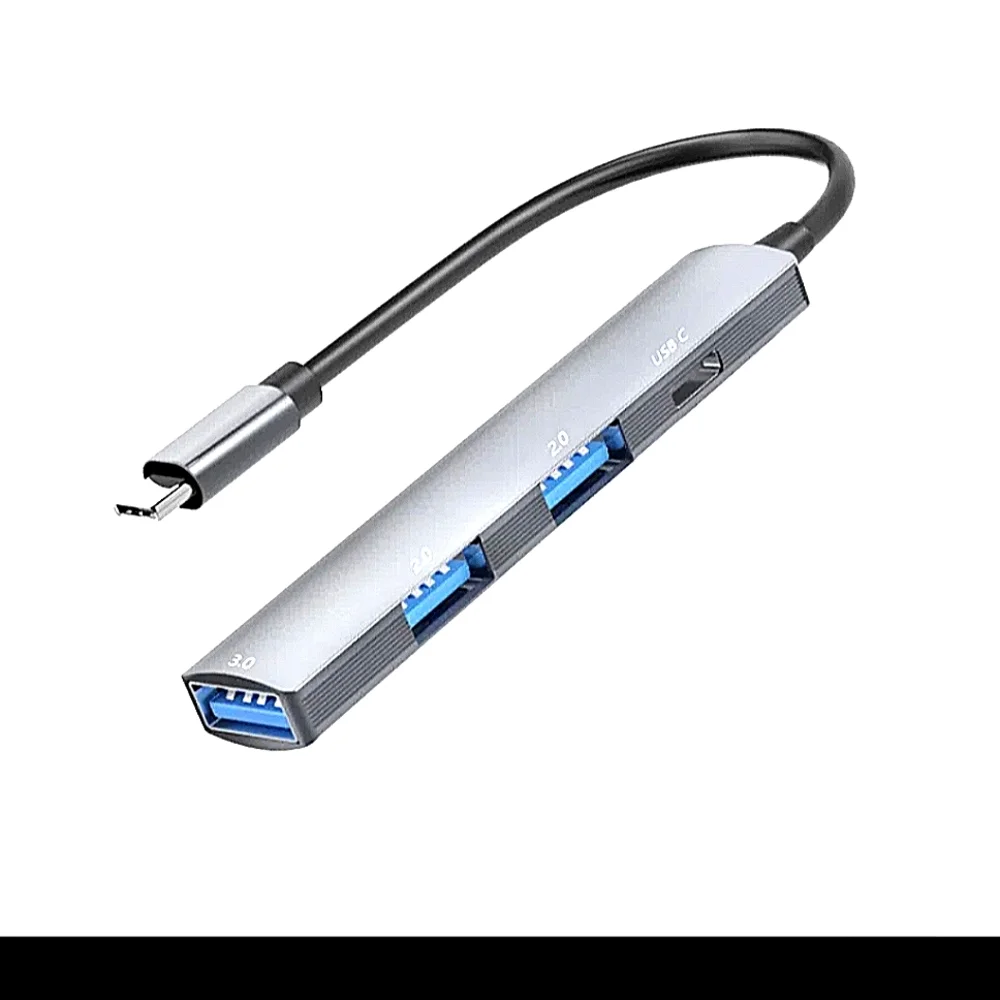 4 Port Usb Hub Adapter Splitter.